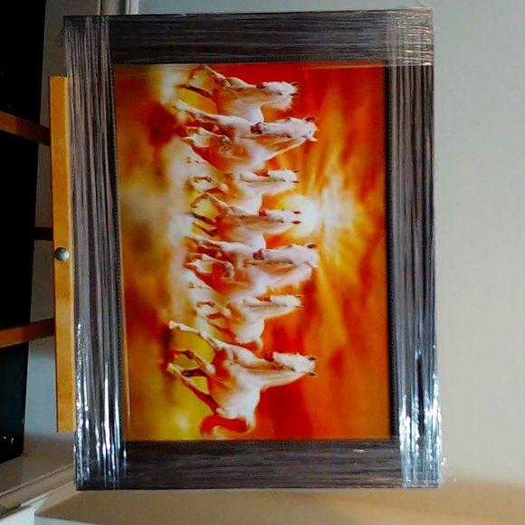 Laminated framed print - Horses - Picture 4 of 4